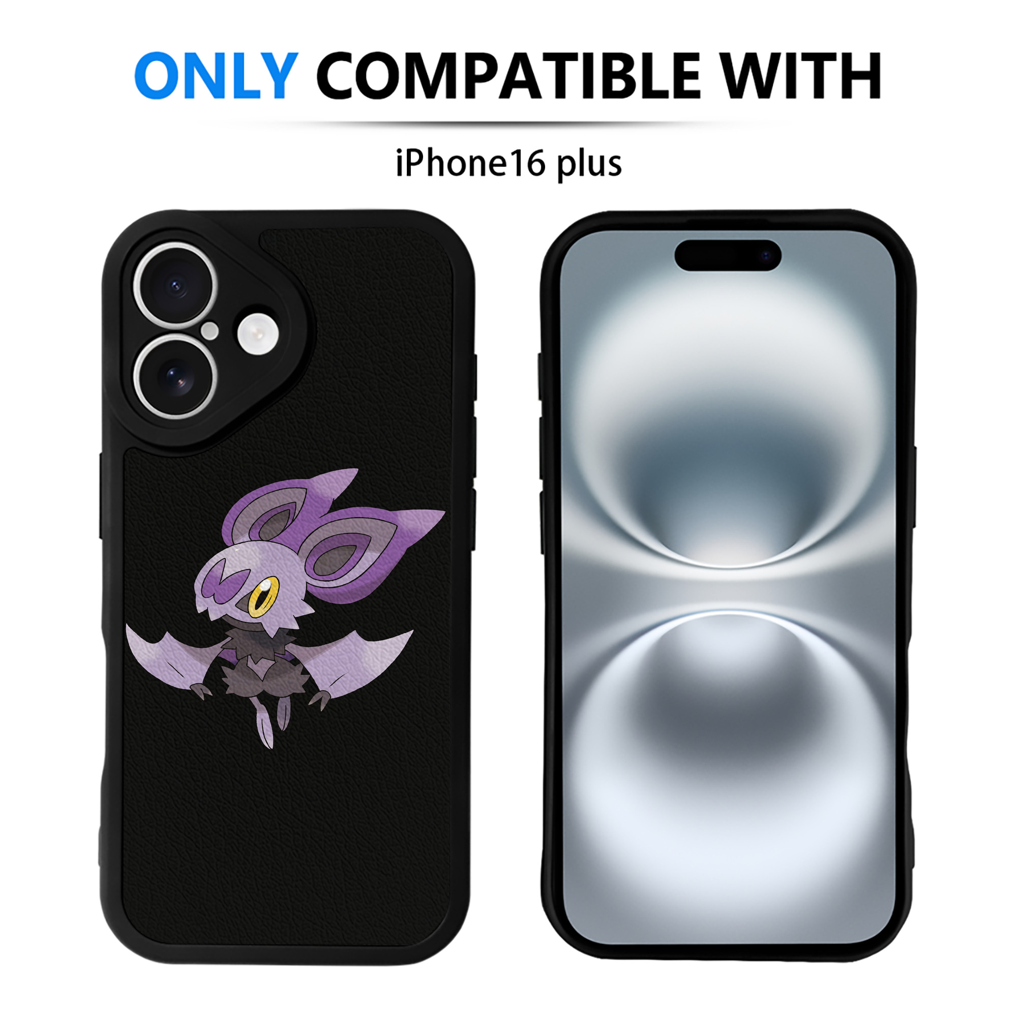 （画像用） ポケットモンスター Pokémon 【iPhone 16シリーズ対応】シリコンスマホケース（レザー調） 材質：シリコン